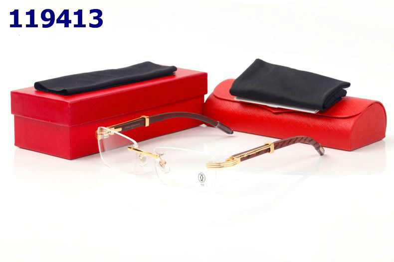 Wholesale Cheap Cartier Wooden Glasses Frames for sale