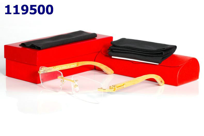 Wholesale Cheap Cartier Eyeglasses Wood Frames for sale