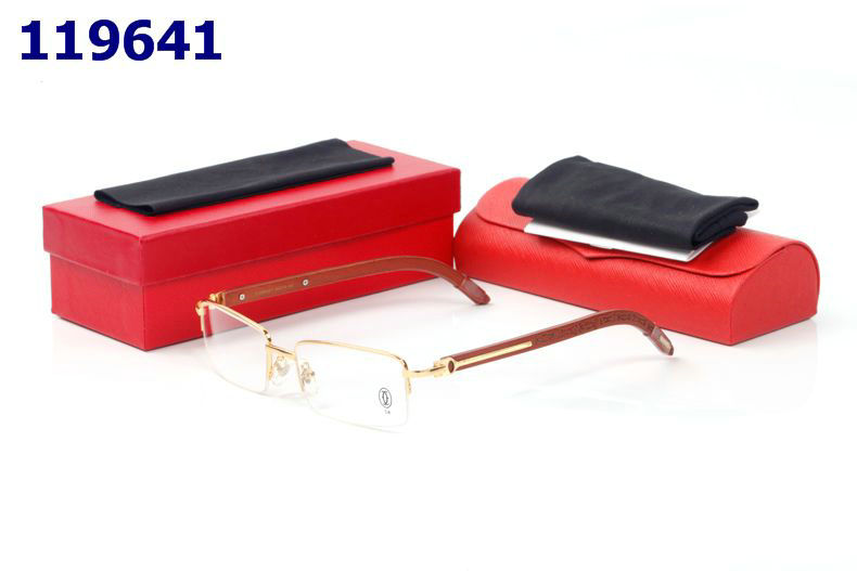 Wholesale Cheap Cartier Wooden Leg Eyeglasses Frames for sale