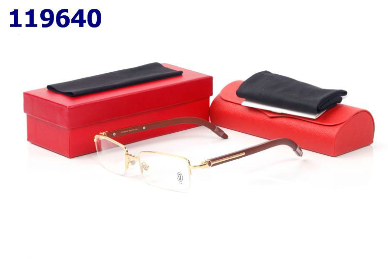 Wholesale Cheap Cartier Wooden Leg Eyeglasses Frames for sale