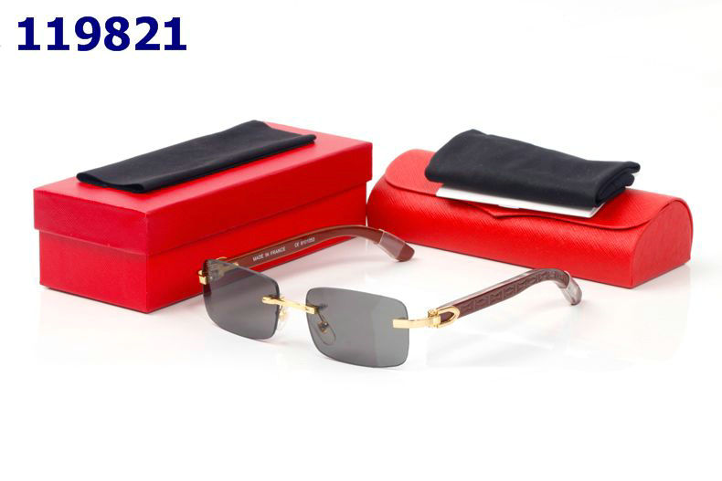 Wholesale Cheap Cartier Eyeglasses Wooden Frames for sale