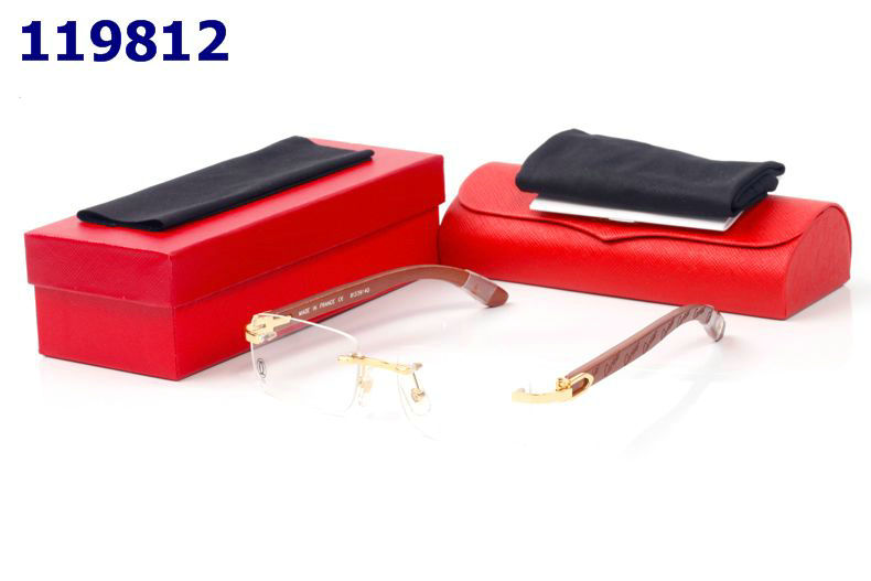 Wholesale Cheap Cartier Eyeglasses Wooden Frames for sale