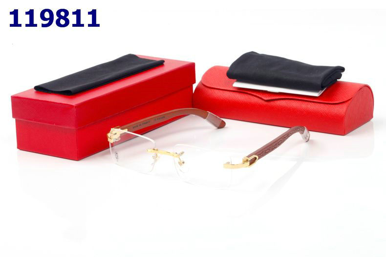 Wholesale Cheap Cartier Eyeglasses Wooden Frames for sale