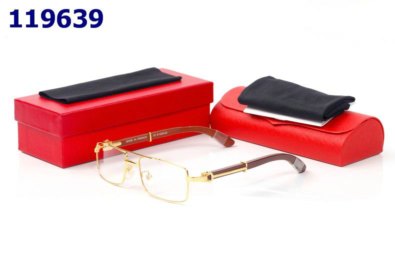 Wholesale Cheap Replica Cartier Wood Frame Glasses for sale