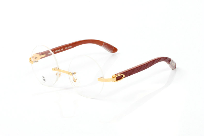 Wholesale Cheap Cartier Round Lens Eyeglasses Frames for sale