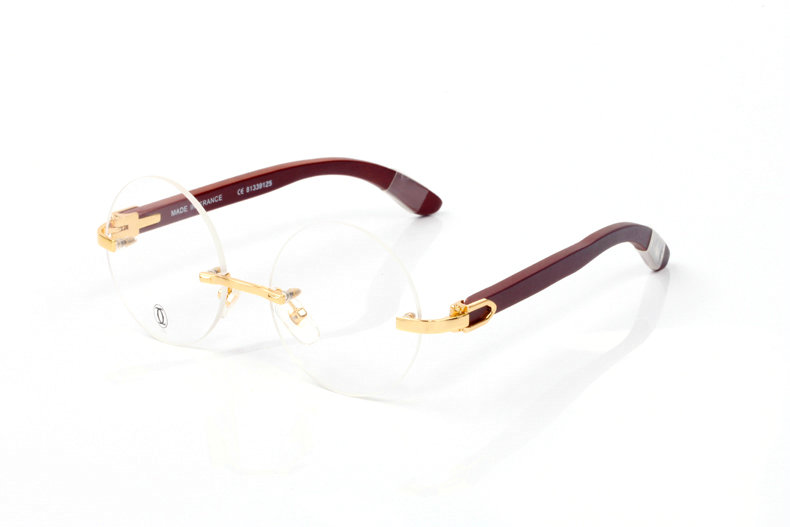 Wholesale Cheap Cartier Round Lens Eyeglasses Frames for sale