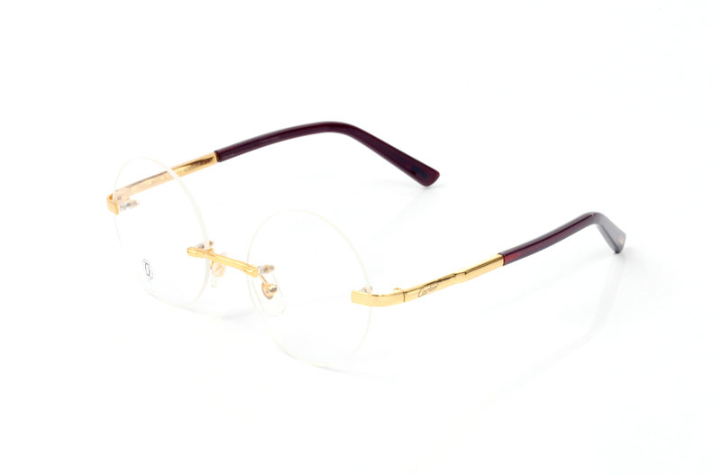 Wholesale Cheap Cartier Round Lens Eyeglasses Frames for sale