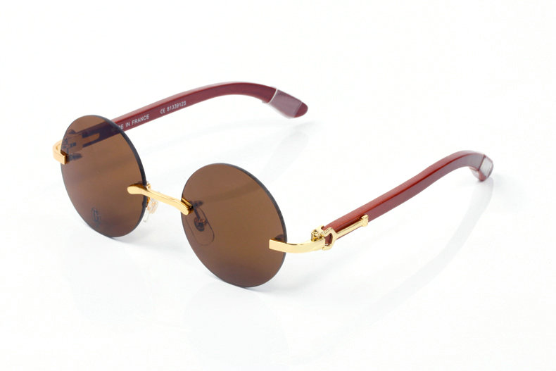 Wholesale Cheap Cartier Round Lens Eyeglasses Frames for sale