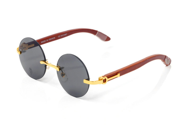 Wholesale Cheap Cartier Round Lens Eyeglasses Frames for sale