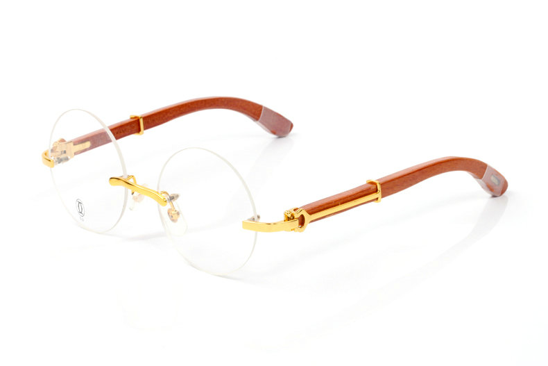 Wholesale Cheap Cartier Round Lens Eyeglasses Frames for sale