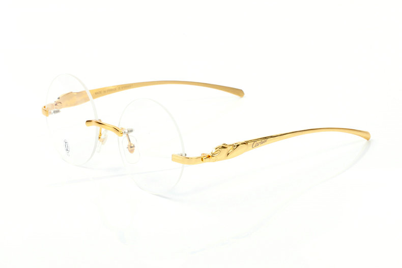 Wholesale Cheap Cartier Round Lens Eyeglasses Frames for sale