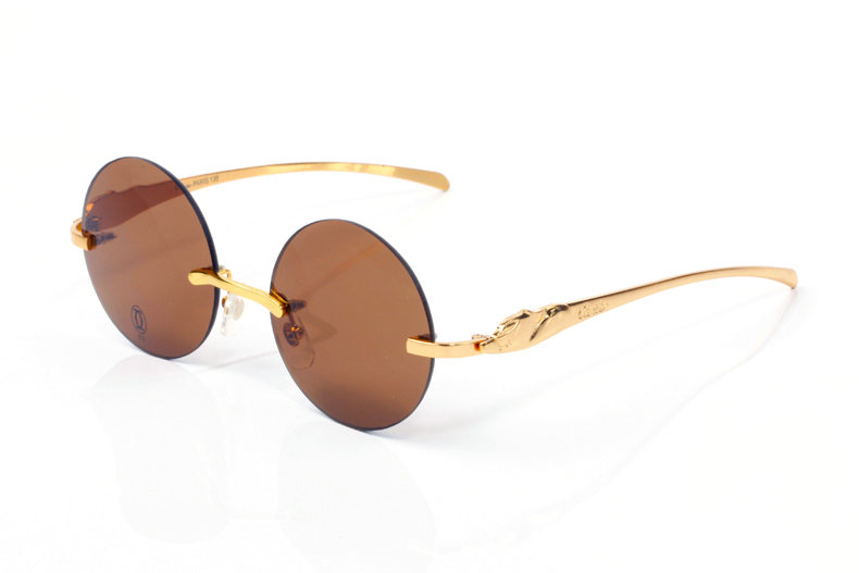 Wholesale Cheap Cartier Round Lens Eyeglasses Frames for sale