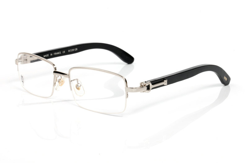 Wholesale Cheap Cartier Metal Eyeglasses Wood Frames for sale