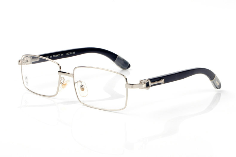 Wholesale Cheap Cartier Metal Eyeglasses Wood Frames for sale