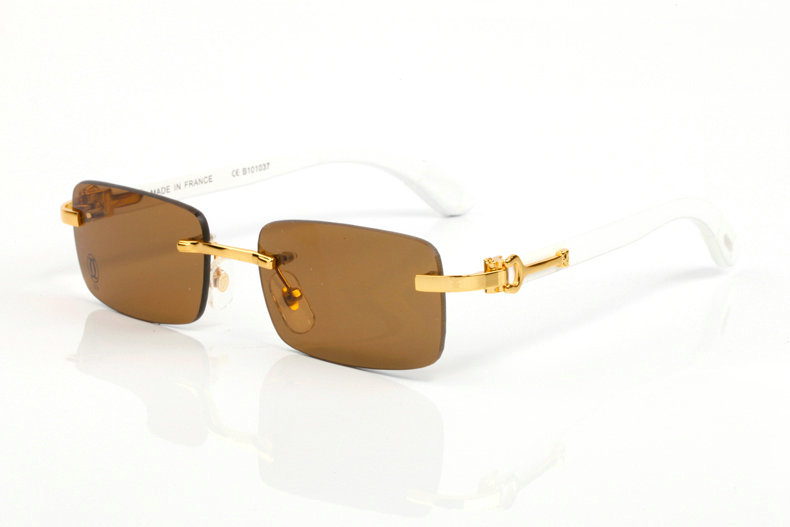 Wholesale Cheap Cartier Metal Eyeglasses Wood Frames for sale