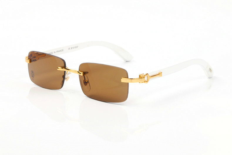 Wholesale Cheap Cartier Metal Eyeglasses Wood Frames for sale