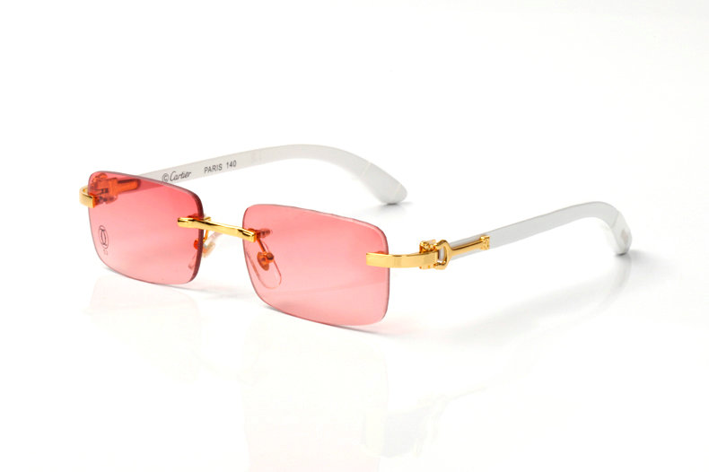 Wholesale Cheap Cartier Metal Eyeglasses Wood Frames for sale