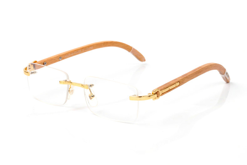 Wholesale Cheap Cartier Wooden Leg glasses Frames for sale