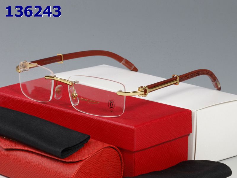 Wholesale Cheap Cartier Glasses Wood Frames for sale
