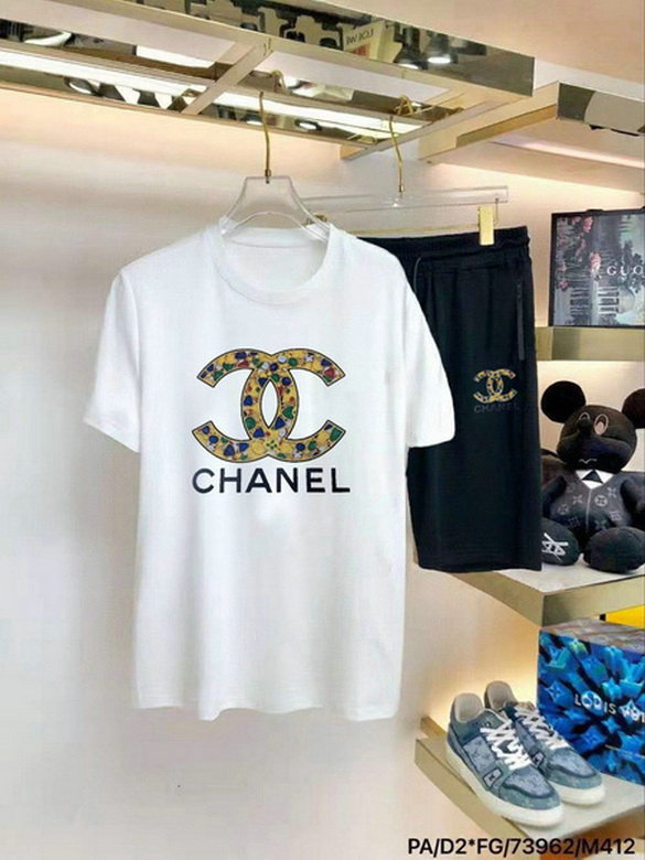 Wholesale Cheap C hanel Short Sleeve Tracksuits  for Sale