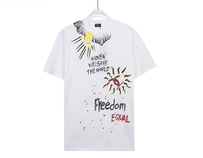 Wholesale Cheap C hanel Short Sleeve Replica T Shirts Women for Sale
