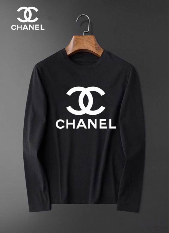 Wholesale Cheap C hanel Mens Long Sleeve T Shirts Sale