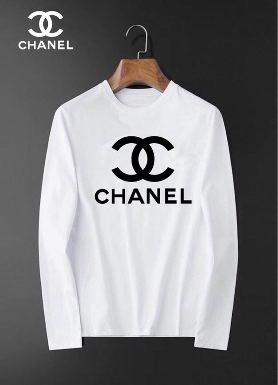 Wholesale Cheap C hanel Mens Long Sleeve T Shirts Sale