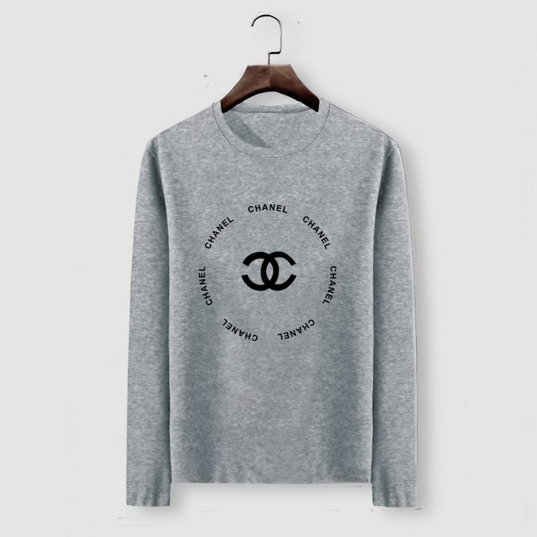 Wholesale Cheap C hanel Mens Long Sleeve T Shirts Sale
