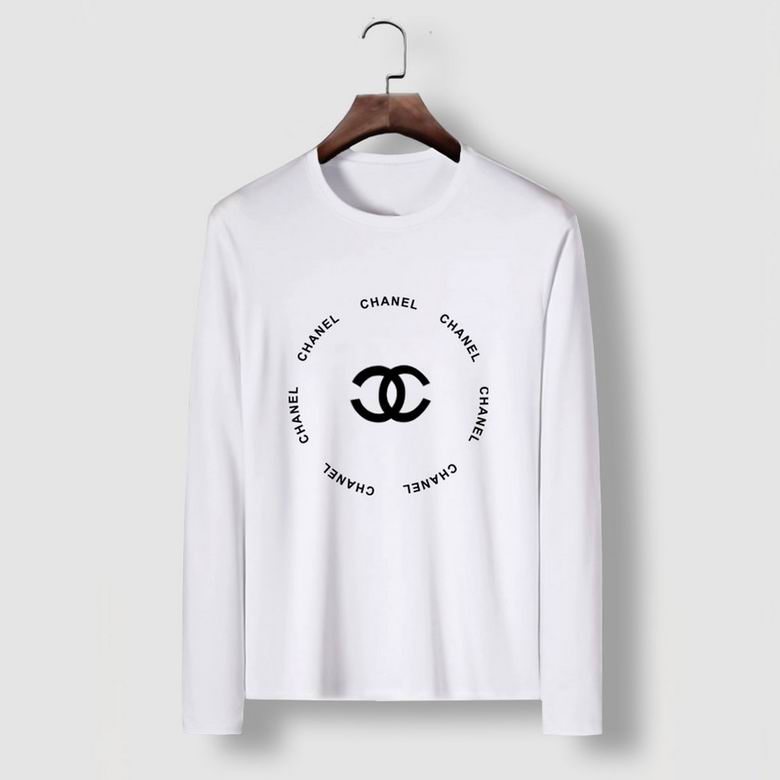 Wholesale Cheap C hanel Mens Long Sleeve T Shirts Sale