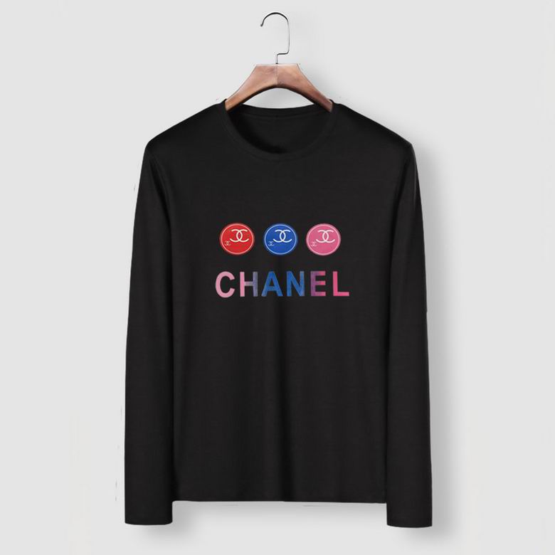 Wholesale Cheap C hanel Mens Long Sleeve T Shirts Sale
