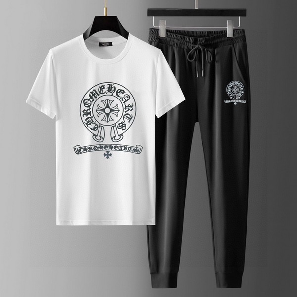 Wholesale Cheap Chrome Hearts Short Sleeve Tracksuits for Sale