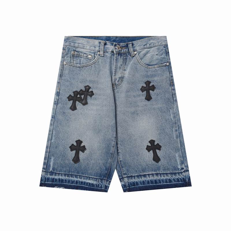 Wholesale Cheap Chrome Hearts Replica Jeans Shorts  for Sale