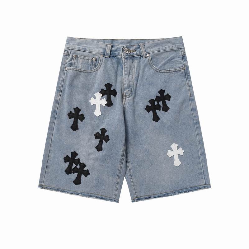Wholesale Cheap Chrome Hearts Replica Jeans Shorts  for Sale