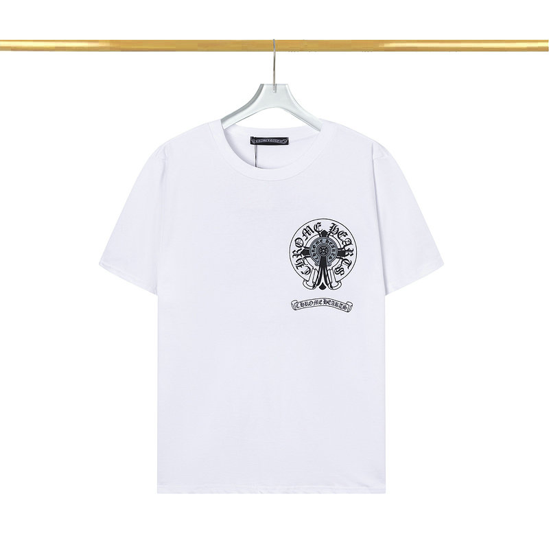 Wholesale Cheap Chrome Hearts Short Sleeve Round Collar T Shirts for Sale