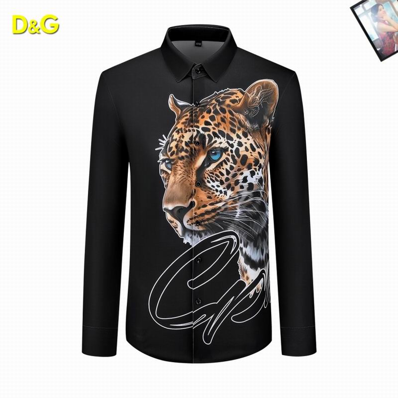 Wholesale High quality Men's D.olce Gabbana Long Sleeve Replica Designer Shirts for sale