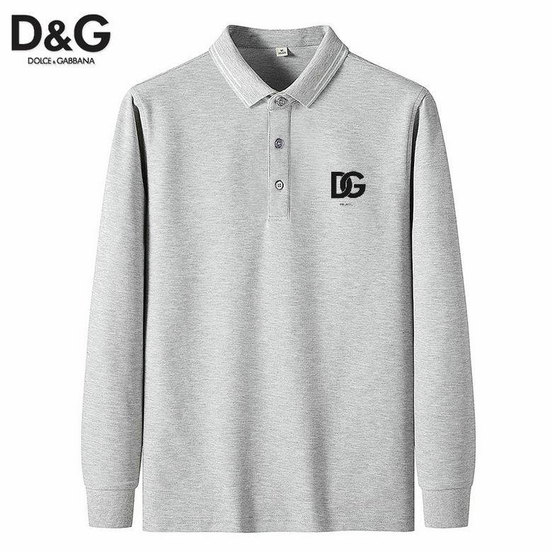 Wholesale Cheap DG Long Sleeve Lapel T Shirts for Sale