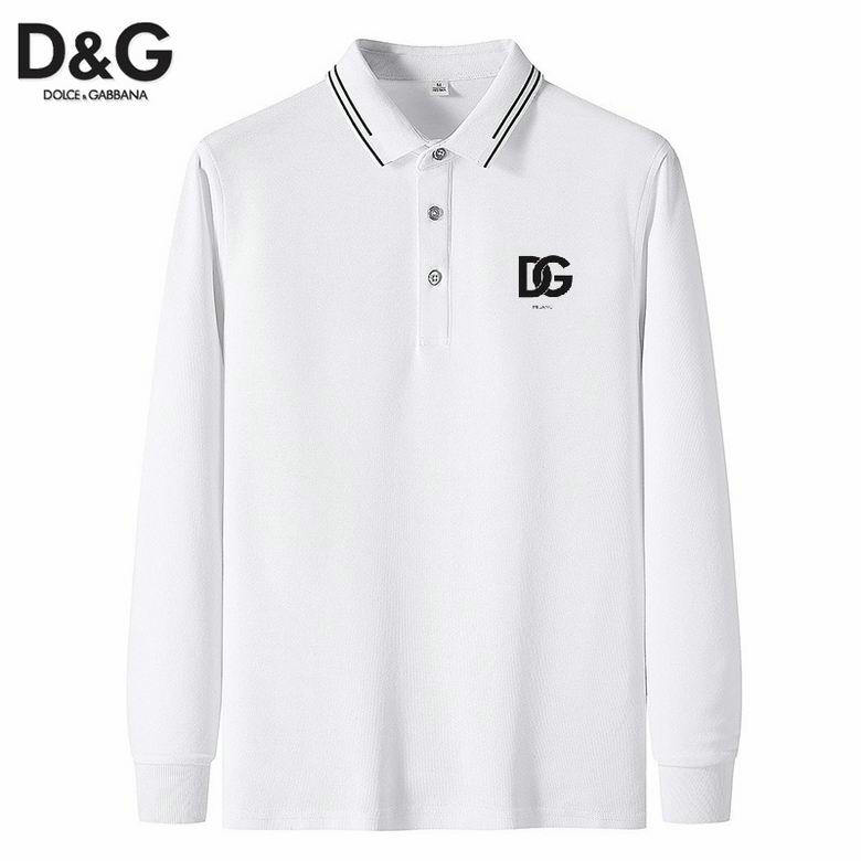 Wholesale Cheap DG Long Sleeve Lapel T Shirts for Sale