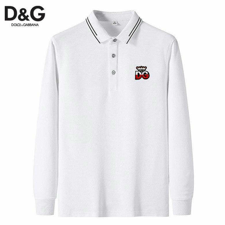 Wholesale Cheap DG Long Sleeve Lapel T Shirts for Sale