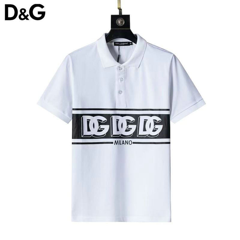 Wholesale High quality Mens DG Short Sleeve Lapel T Shirts for Sale