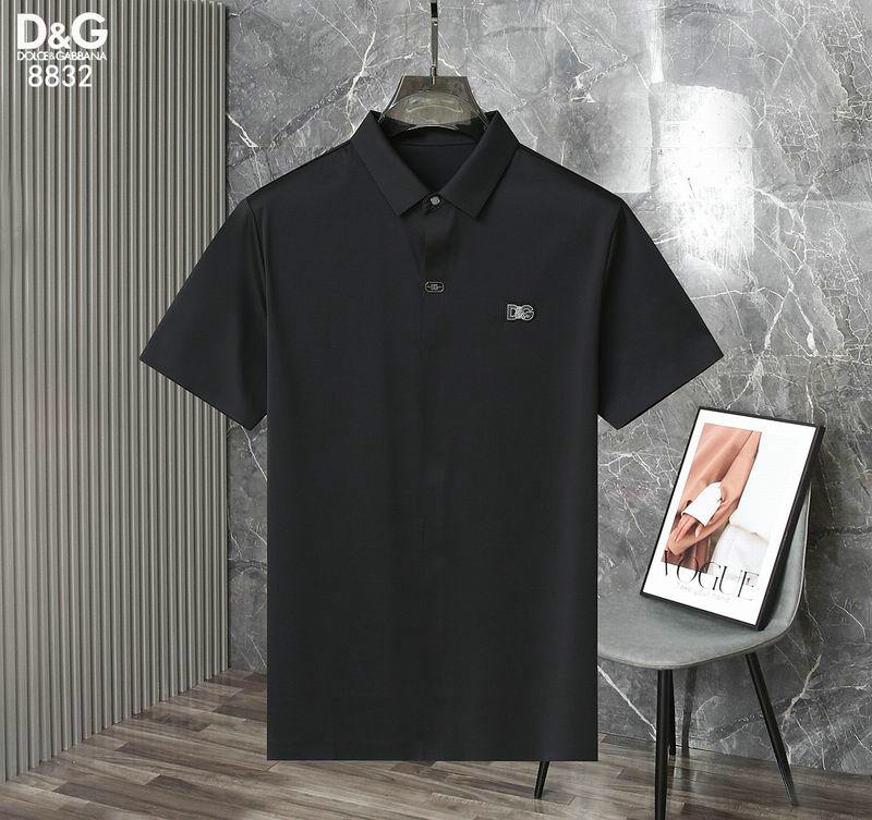 Wholesale High quality Mens DG Short Sleeve Lapel T Shirts for Sale