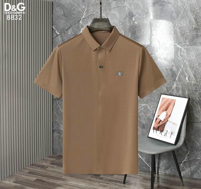 Wholesale High quality Mens DG Short Sleeve Lapel T Shirts for Sale