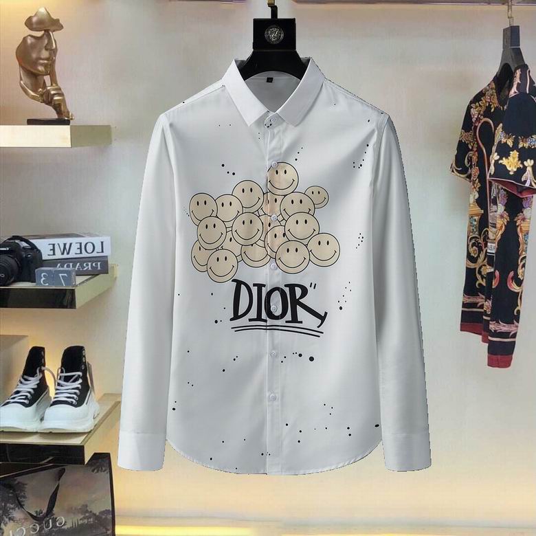 Wholesale Cheap D.ior Long Sleeve men T shirts for Sale