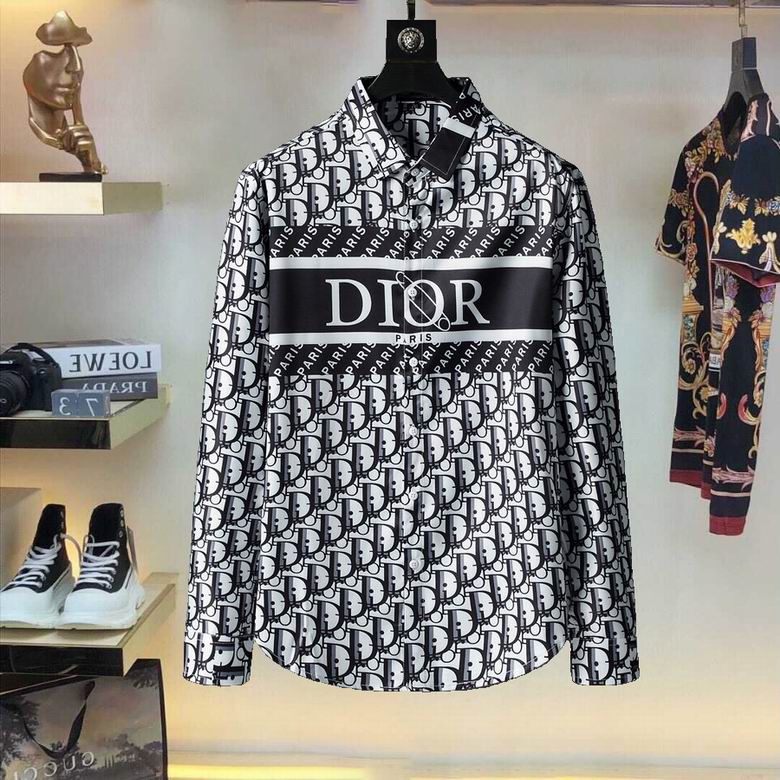Wholesale Cheap D.ior Long Sleeve men T shirts for Sale