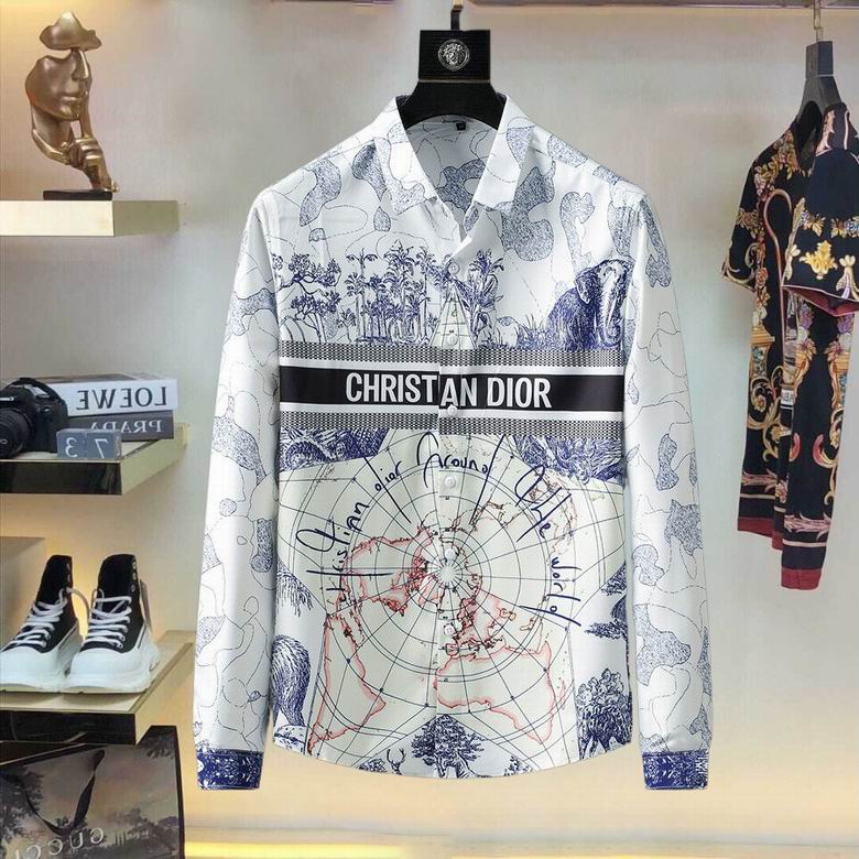 Wholesale Cheap D.ior Long Sleeve men T shirts for Sale