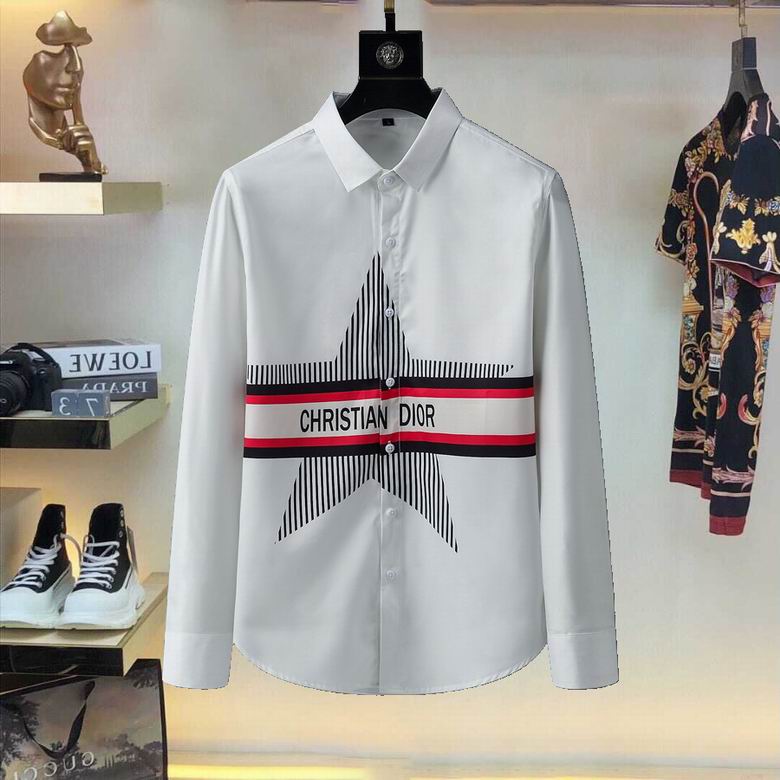 Wholesale Cheap D.ior Long Sleeve men T shirts for Sale
