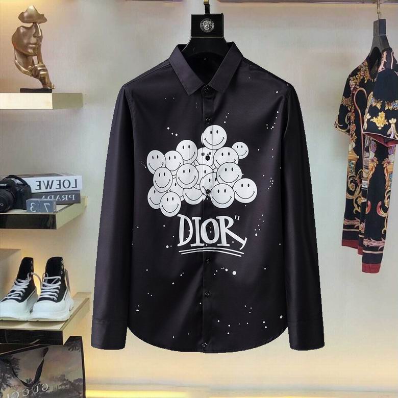 Wholesale Cheap D.ior Long Sleeve men T shirts for Sale
