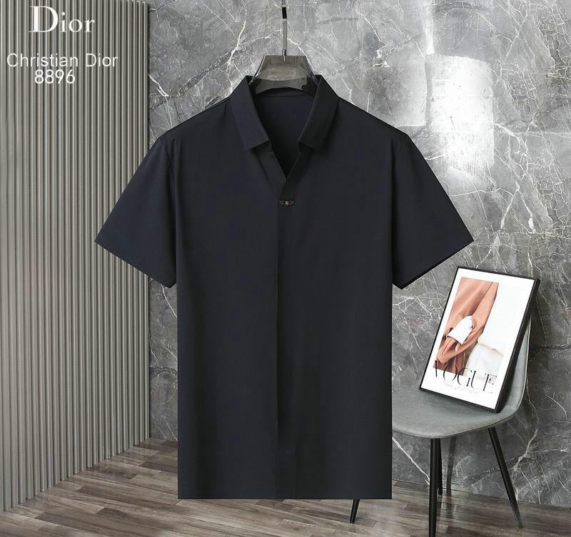 Wholesale High quality D ior Short Sleeve Lapel Mens T Shirts for Sale