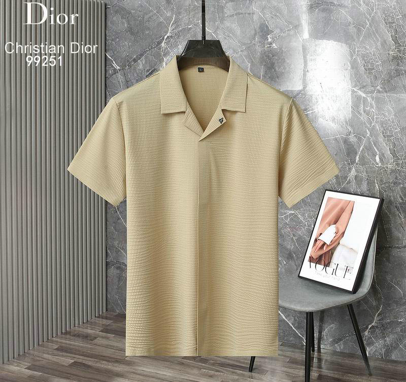 Wholesale High quality D ior Short Sleeve Lapel Mens T Shirts for Sale