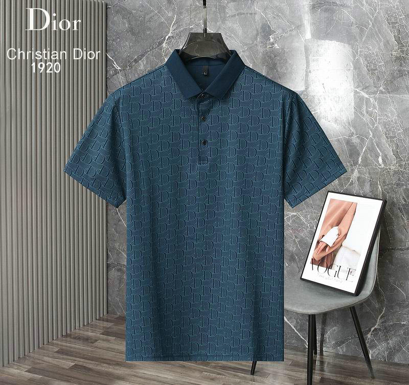 Wholesale High quality D ior Short Sleeve Lapel Mens T Shirts for Sale