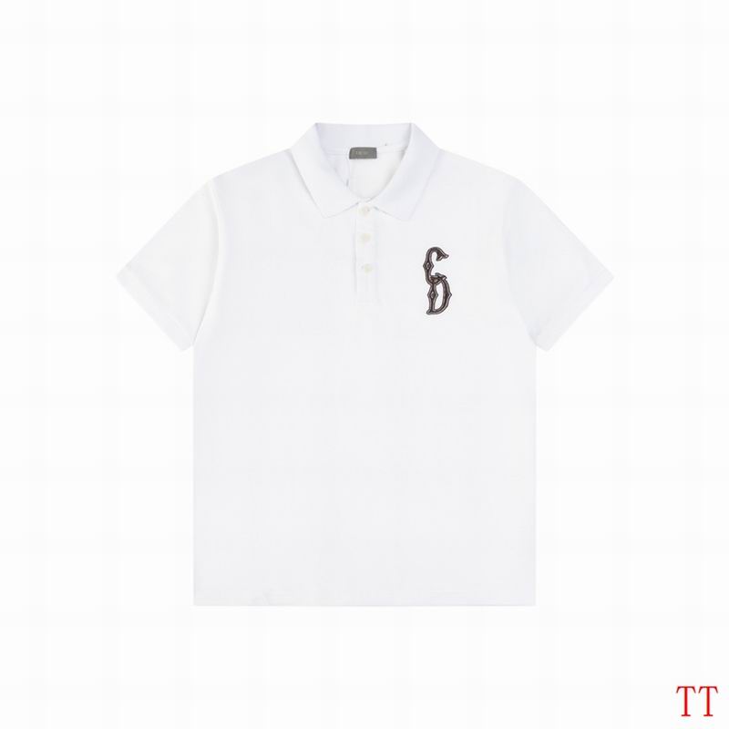 Wholesale Cheap D.ior Short Sleeve Lapel Replica T Shirts for sale